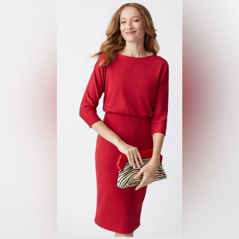 J. MCLAUGHLIN Tinley Classic Red Dress Size XS